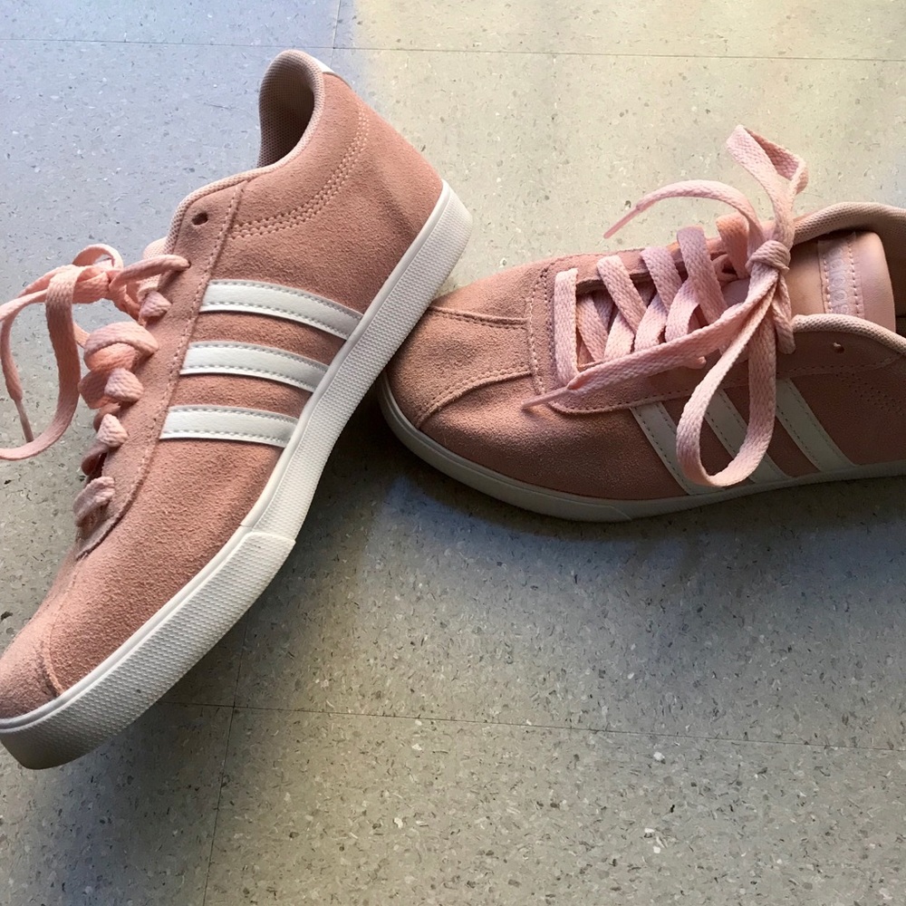 Size 7 Pink Adidas Courtset Sneakers